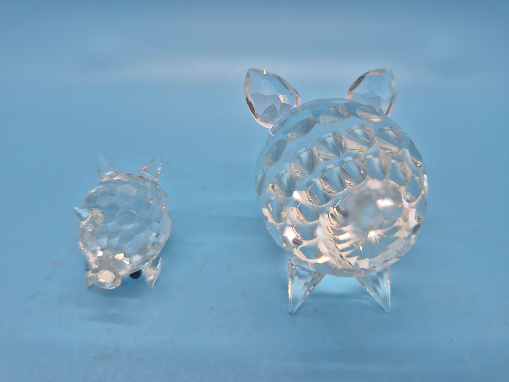 Swarovski Silver Crystal Pig – Diana Minotti Fine Art, Antiques