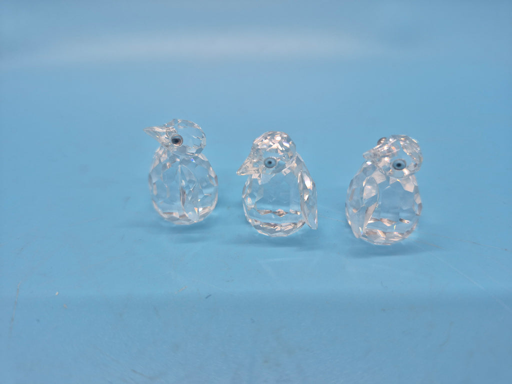 Swarovski Silver Crystal Baby Penguins – Diana Minotti Fine Art