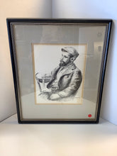 Renoir, Louis Valtat Seated Man w/Beard, From Vincent Price Collection, Sear, Black Framed
