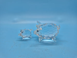 Swarovski Silver Crystal Pig