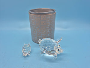 Swarovski Silver Crystal Pig
