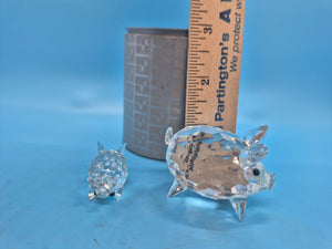 Swarovski Silver Crystal Pig