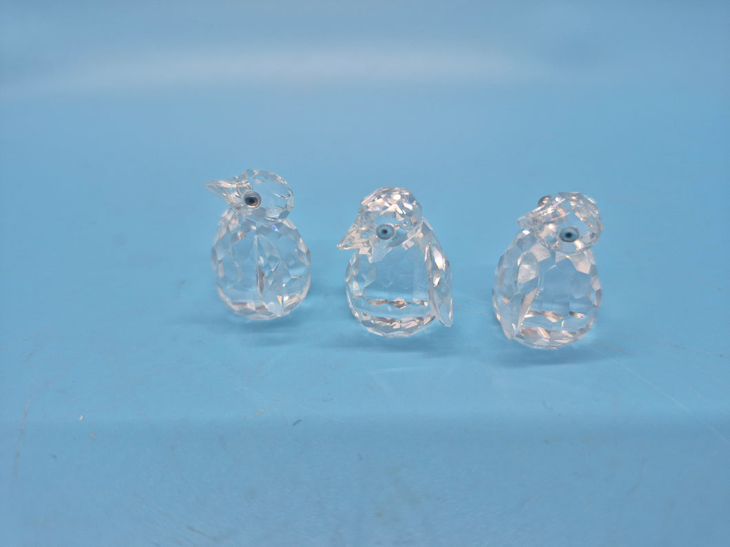 Swarovski Silver Crystal Baby Penguins
