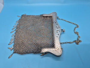 Antique German Mesh Silver Purse