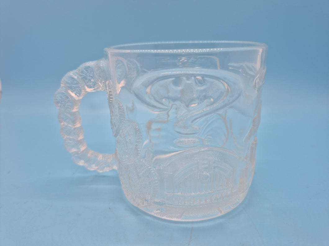 Vintage 1995 McDonald's Batman Forever Glass Mugs - Full Set of 4.