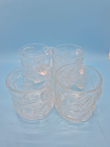 Vintage 1995 McDonald's Batman Forever Glass Mugs - Full Set of 4.