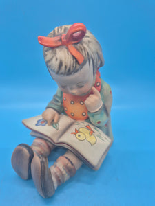 Hummel - Girl Reading Book - Book Worm