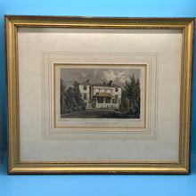 Framed Art "Albany Cottage" Gold Leaf Frame Drawn By Thomas H. Shepherd