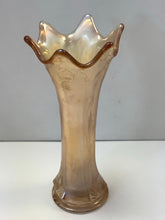 Vintage Marigold Carnival Glass Bud Vase