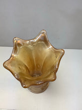 Vintage Marigold Carnival Glass Bud Vase