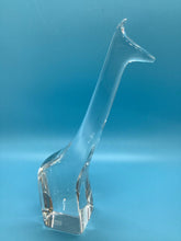 Baccarat Crystal Giraffe Sculpture Signed