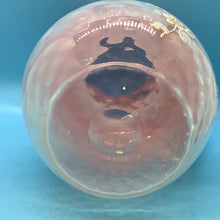 Antique Stevens & Williams Opalescent Baby Pink Glass Pitcher Hand Painted White and Gold Flowers