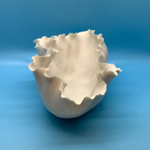 White Porcelain Scalloped Vessel By Gail McCarthy