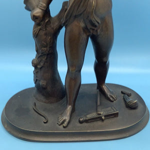 St Joseph With Tools Angel Bronze Sculpture